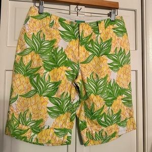 Lily Pulitzer Palm Beach Pineapple Bermuda Shorts